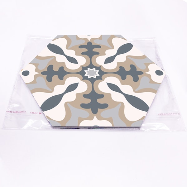 10 st Hexagonal Dekorativa Hexagonala Väggstickers Halkskydd Wate