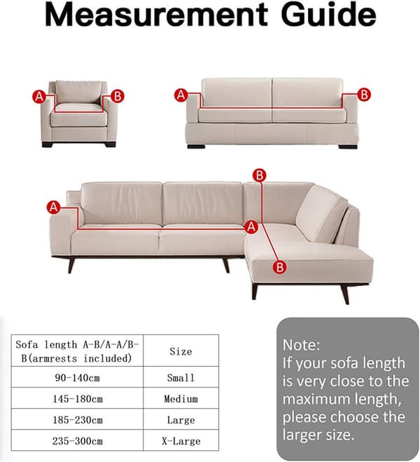 Stretch Soffaöverdrag Tryckt Soffaöverdrag Fåtöljöverdrag för Soffor Elastiskt Universal Möbelskydd med Kuddfodral - Stil 20 Medium