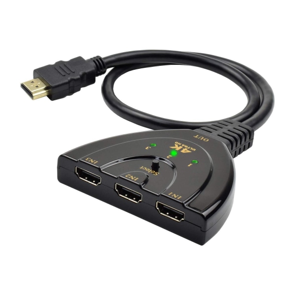 HDMI tri-in-1-utgångsväljare 4K 3*1 hd videoswitch 4K*2K HDMI s