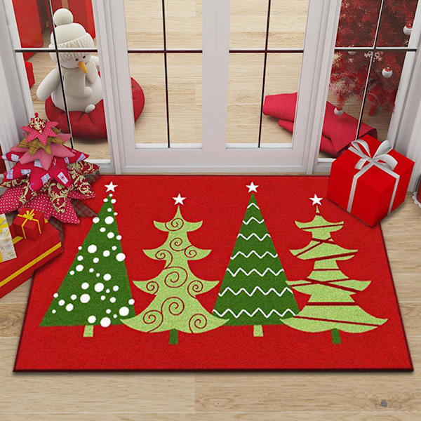 Julmatta med tomte, juldekoration, matta 50*80cm