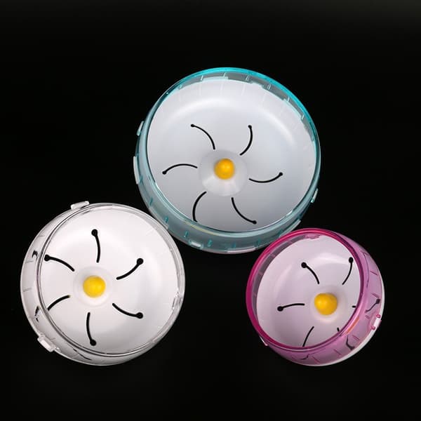 2 Hamster Running Spinner Wheel, Plast Djur Tyst Körning