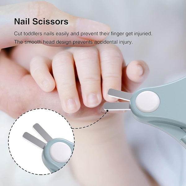 Baby nagelklippare kit, baby manikyr pedikyr kit, nyfödd nagel