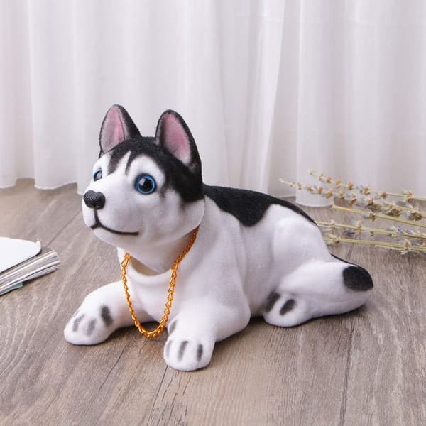 Bevegelig hodehund-ornament Bilpynt Interiørtilbehør