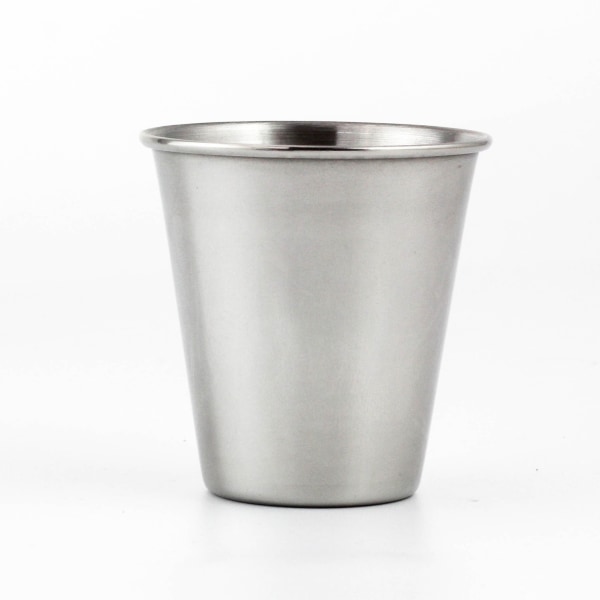 2 stk. rustfrit stålkrus, stabelbart metal krus, 304 rustfrit