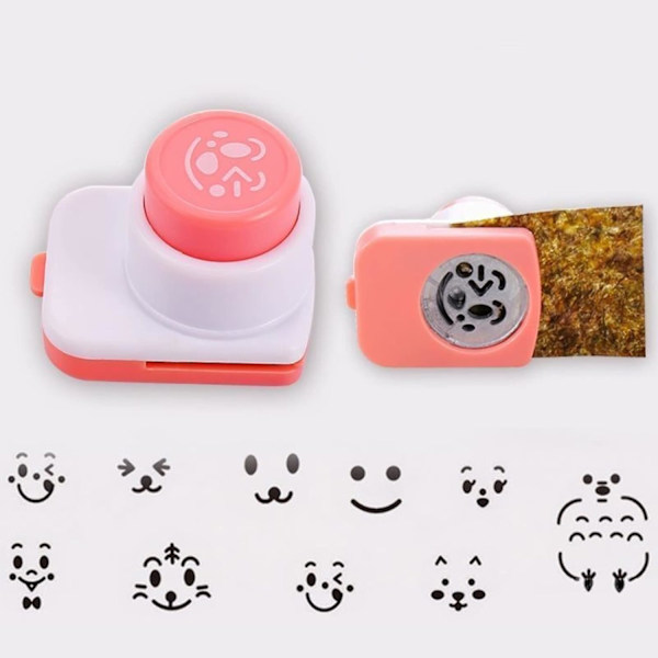 DIY Sushi Værktøj Tang Nori Punch Prægningsenhed Cutter Smile