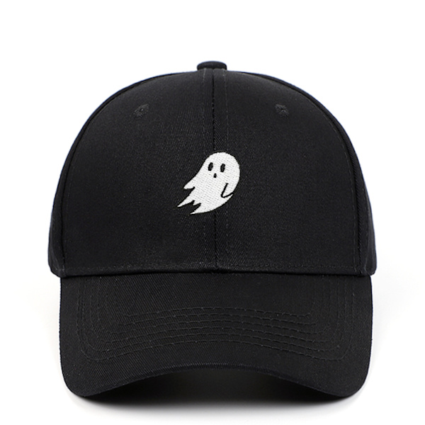 Ghost broderad pappahatt söt Halloween basebollkeps