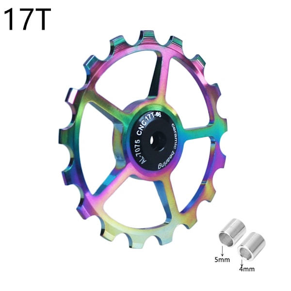 Växelhjul i aluminiumlegering för cykel, 10-17T, för mountainbike, hjul, lageruppsättning, reservdelar - färg 17T