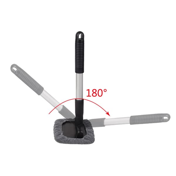 Front Windshield Cleaning Brush Aluminium Alloy Telescopic Rod Ca