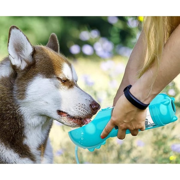 Hunde Vandflaske til Gåture, Bærbar Hunde Vanddispenser med