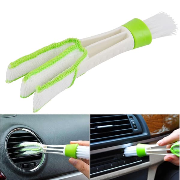 3PCS Mini Duster, Dubbelsidig Mikrofiber Vent Duster och Borste,