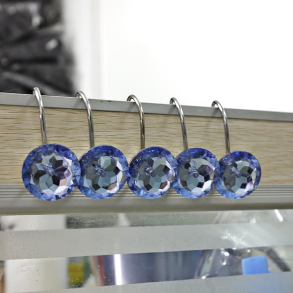 Diamantformade duschdraperikrokar Duschringar/Runda akryl D