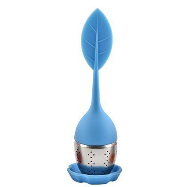 1 st silikonteinfuser, tefilter, teinfuser, lösblad T