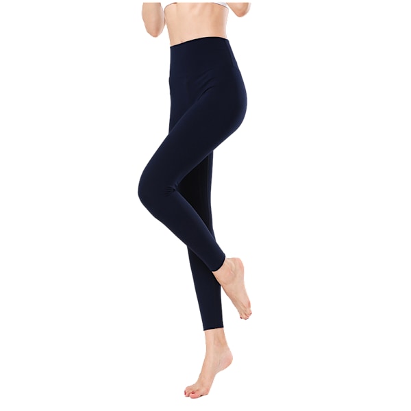 Stretch High Waist Skinny Running Athletic Pants - Blå M