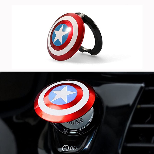 Car Captain America Start Stop Engine Cover Replacement Button D
