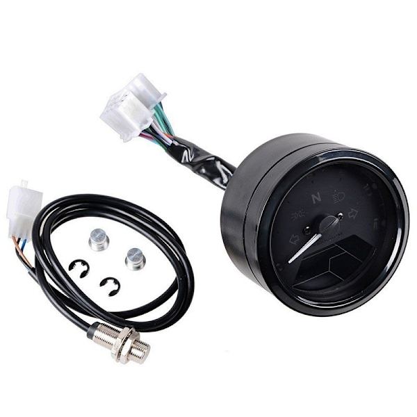 12V LCD Digital Display Universal Motorcykel Hastighetsmätare Bränsle Me