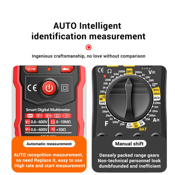 Automatisk multimeter med høy presisjon, spenningsmotstandstester