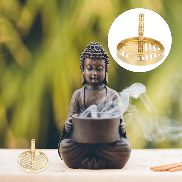 Formgjutna rökelsetillbehör för Zen-rums tehusdekoration - 9 cm