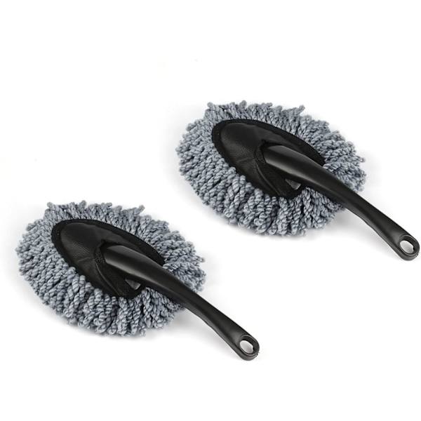 2 stk. Mini Mikrofiber Bil Dashboard Duster, Multifunktion Bil C