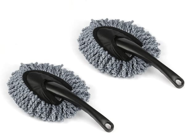 2 stk Mini Mikrofiber Bil Dashbord Støvklut, Multifunksjonell Bil C