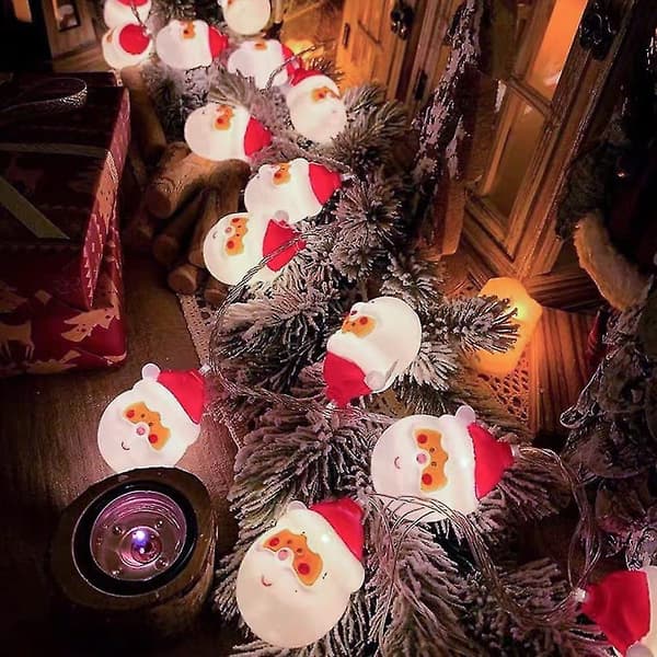 Julelys, 20 batteridrevne LED-lys til jul