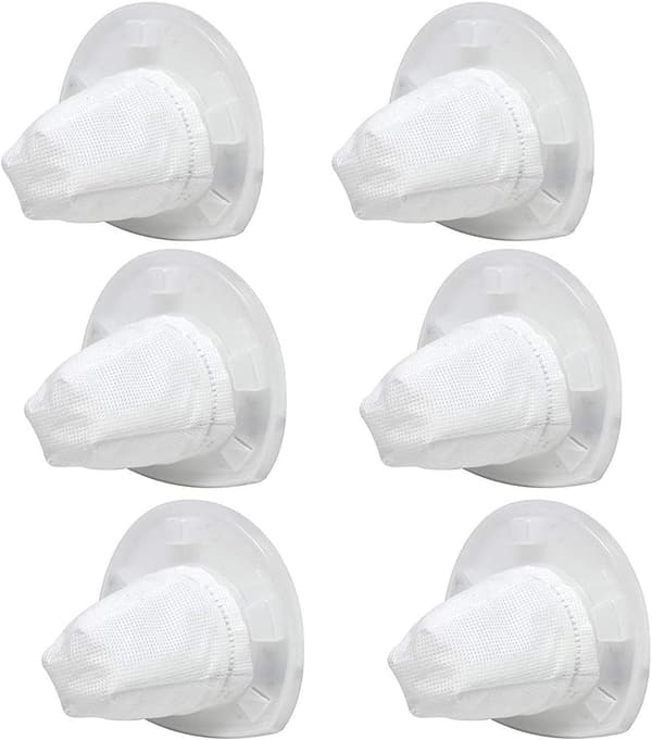 6-pack ersättningsfilter kompatibla med Black & Decker Power