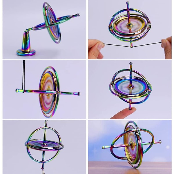 Gyroskop snurrande topp, fingertopp gyroskop leksaker balans spinner