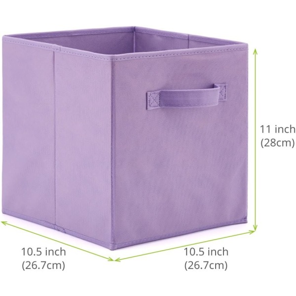 Icke-vävd garderobsorganiserare - 26,7x26,7x28cm Purple
