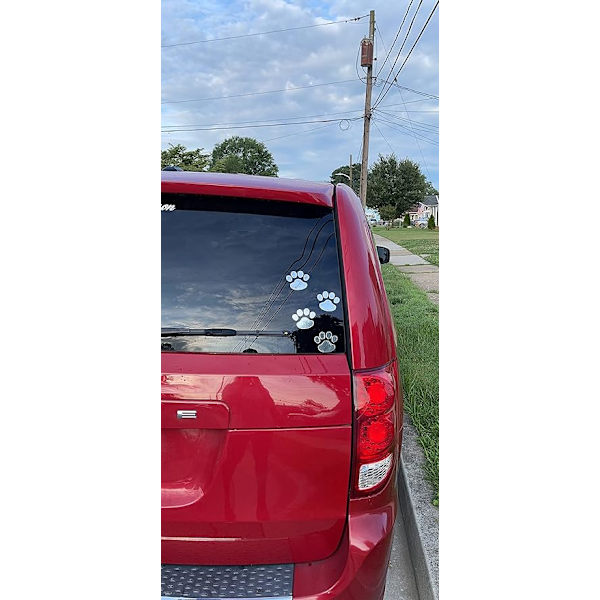 3D Chrome Hundepot Aftryk Klistermærke Dekal Auto Bil Emblem Dekal