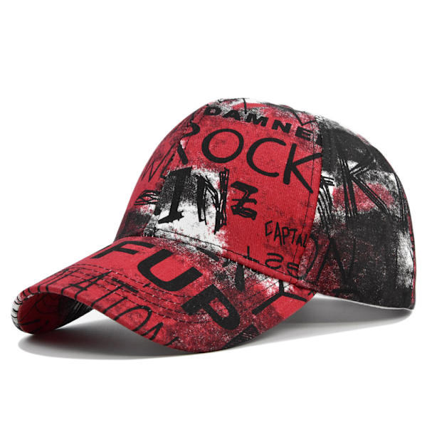 Graffiti Print Hat til mænd og kvinder Multicolor Solskygge Hat Fas