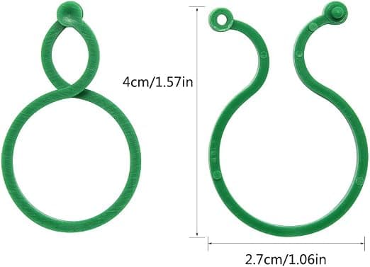 200 st trädgårdsklämmor växtstöd klämmor Twisty växt ringar