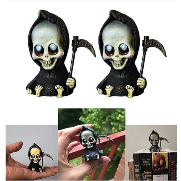 3 kpl Kuoleman enkeli -koristetta Halloween-koristeluun Vauva Reaper -patsas