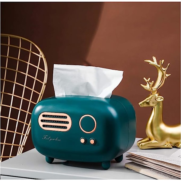 Retro Radioformet Tissue Cover Box, Praktisk og Sød til Køkken