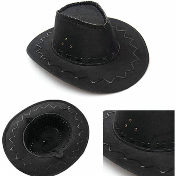 Ridderhat Mongoliet Prairie Hat (sort)