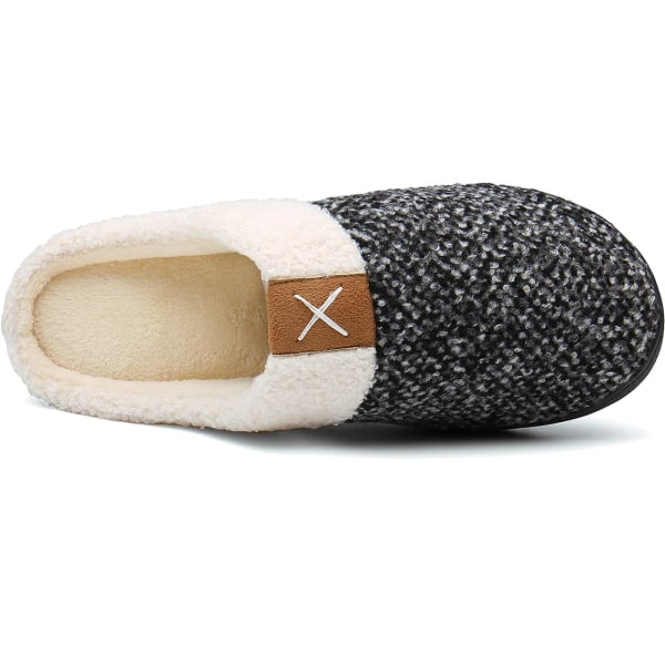 Herrslippers Minnesskum Komfort Fuzzy Plyschfoder Slip On In