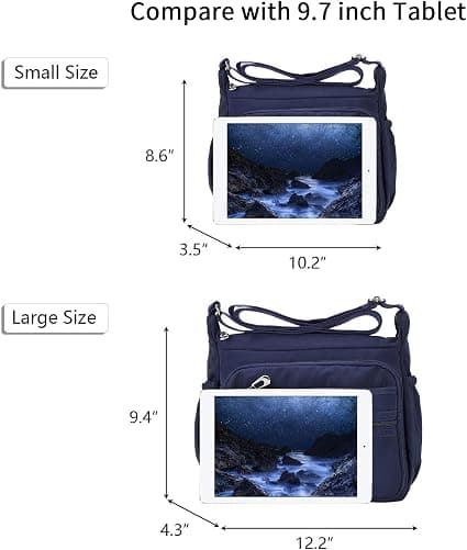 Vattentät multificka budväska crossbody väska