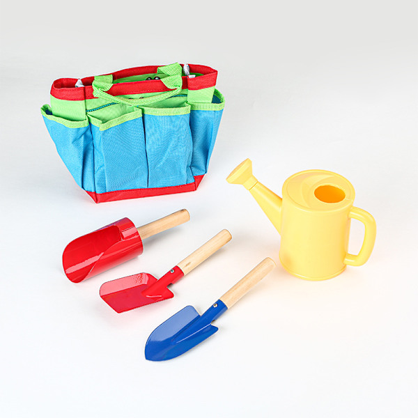 Børnehavehaveværktøj, 9PCS Haveværktøjssæt med Vandkande