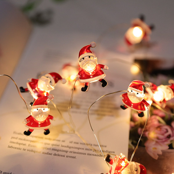 Julgransljus 2m 20 LED, Varmvit inomhus ljusslinga