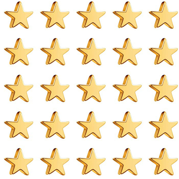 400 stjärnformade distanspärlor, 6 mm stjärnformade pärlor, handgjorda pärlor