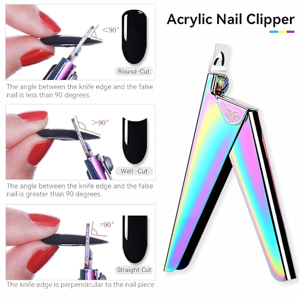 Akrylnageltång - akrylnageltång, nageltång, cu