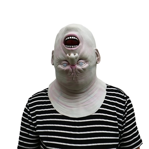 Halloween skräck utomjording huvud utomjording gammal man huvudbonad hemligt rum