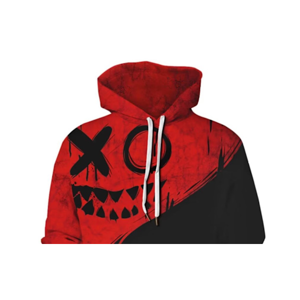 3D-tryckt Halloween-jultröja för män - XXL