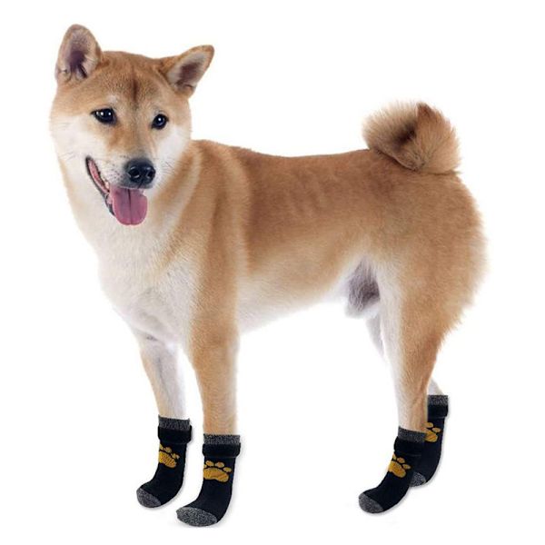 4 Pakke Pet Hero Skridsikre Sokker Egnet til Hunde og Katte - Prot
