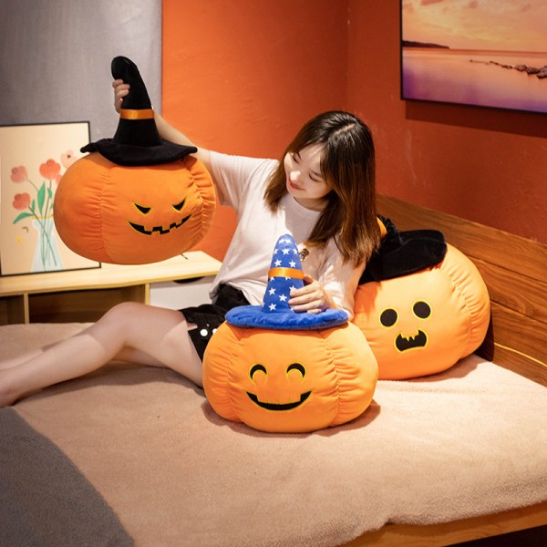 Halloween Pumpa Kudde Plyschdocka Juldocka Docka Semestergåva