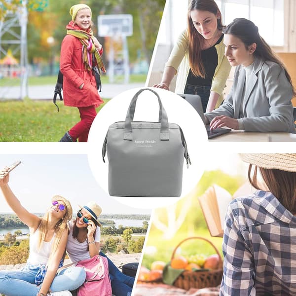 Enkel isolert lunsjpose isolert Bento-pose Tote lunsjboks Ba