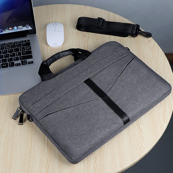Laptop väska axelväska 13-15,4 tum - Mörkgrå 13.3 inch
