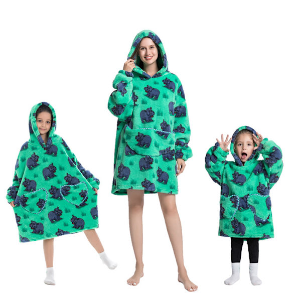 Søte dyrepyjamaser i flanell for barn - Flodhest Infant