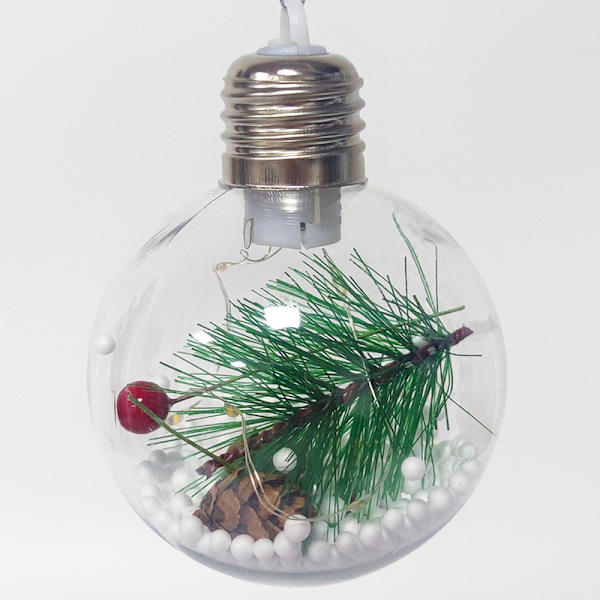 Jul Delikat Transparent Kulornament Plastkula Set De
