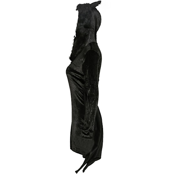 Stor Halloween-flagermuskostume Voksen Ét Stykke Vampyrheks Mørk B