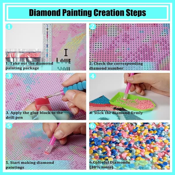 5D Diamantmaleri Kit til Voksne, Giraf Fuld Rund Diamant Cry