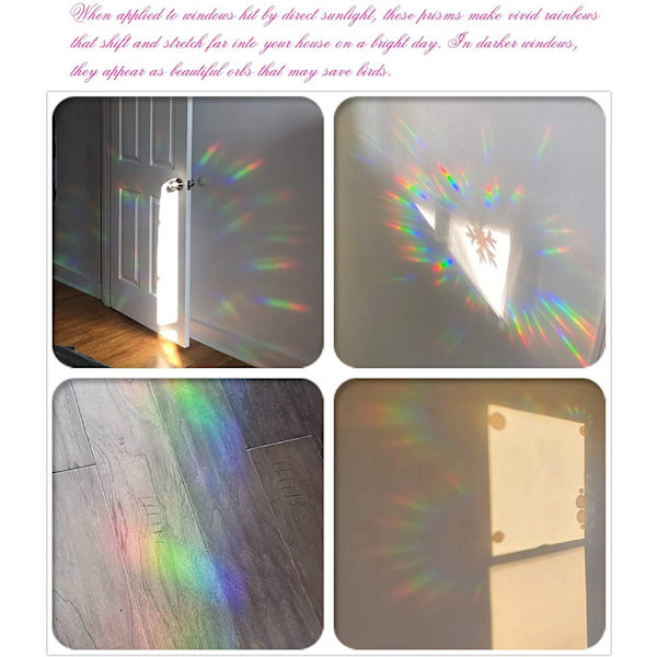 42 PCS Blendende Speil Statisk Glassklistremerke